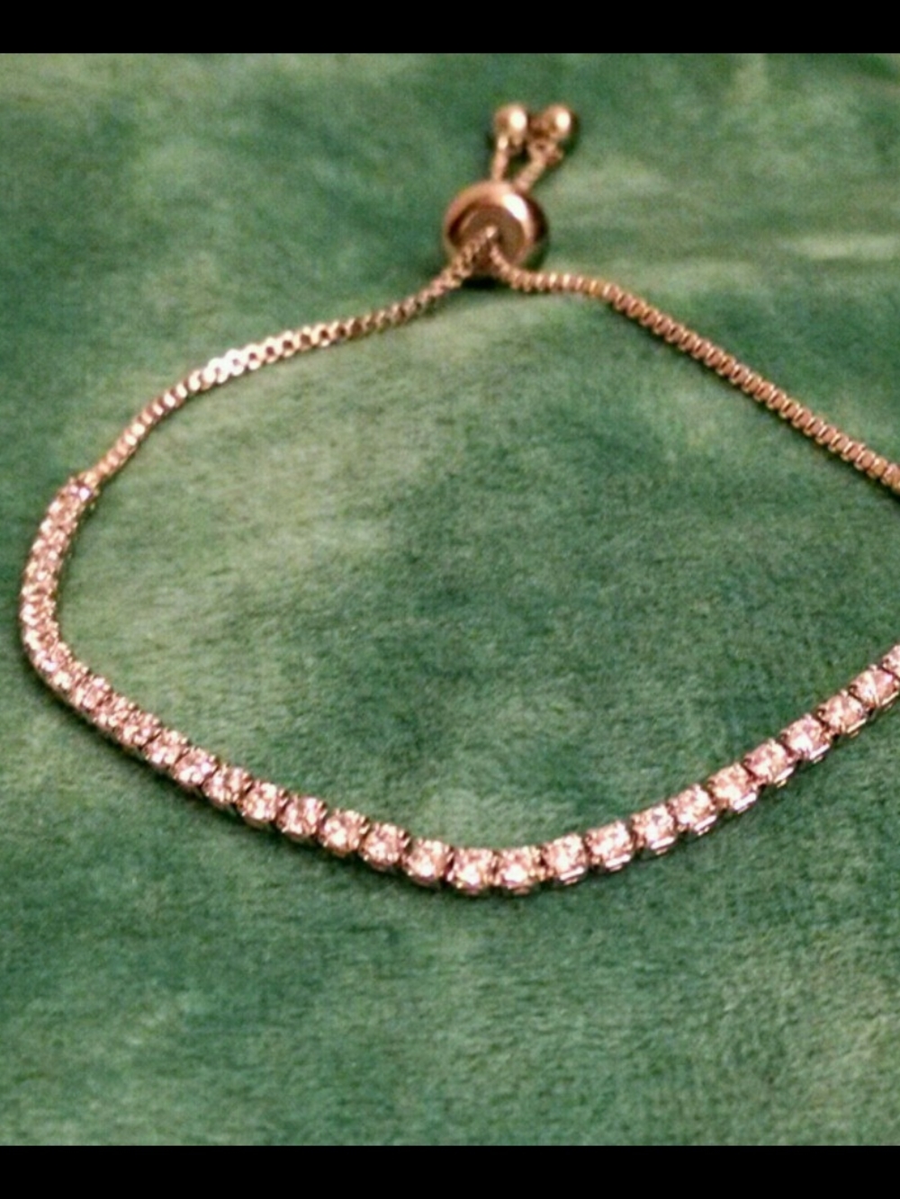 🌟3/$15 Silver Tennis Bracelet - Adjustable